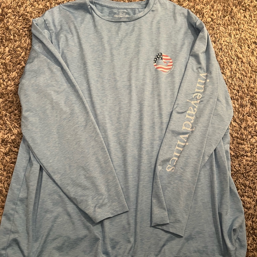 Vineyard Vines Light Blue American Performance Shirt XXL